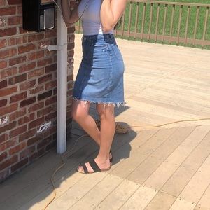 Zara denim skirt
